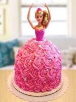 Pink Barbie Cake
