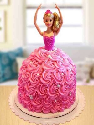 Pink Barbie Cake