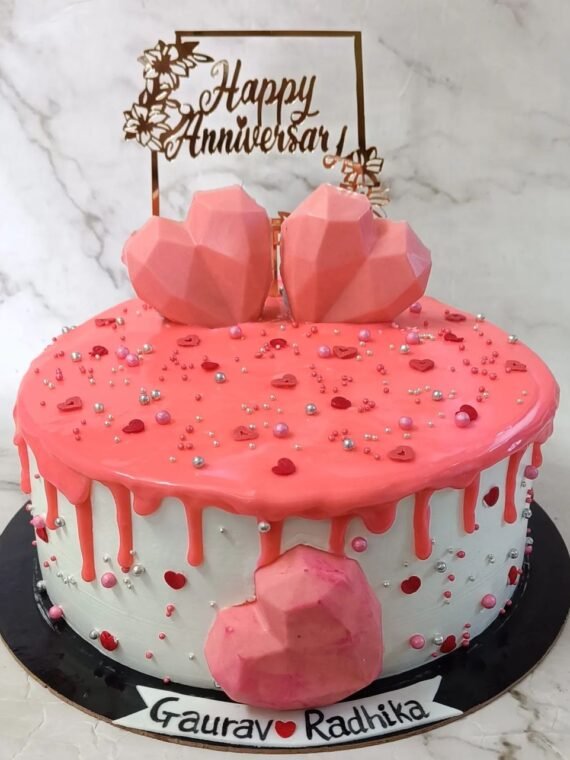 Anniversary fusion cakes