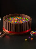 Swirl Of Gems Kit Kat Cake