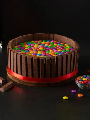 Swirl Of Gems Kit Kat Cake
