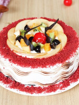 Red Velvet Fruity Cake