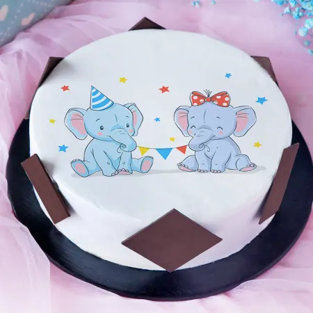 Cute Elephants Baby Shower
