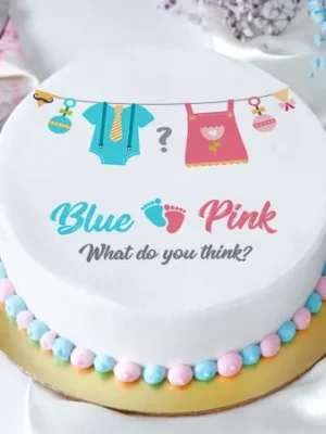 Girl or Boy Baby Shower Poster Cake (Half Kg)