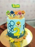 Baby Shark Theme Cake